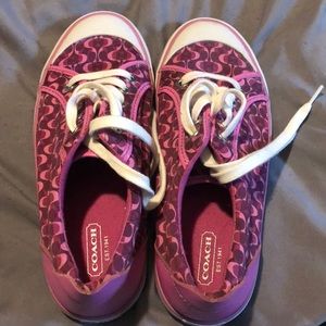 Coach tennis shoes - like new and only worn twice
